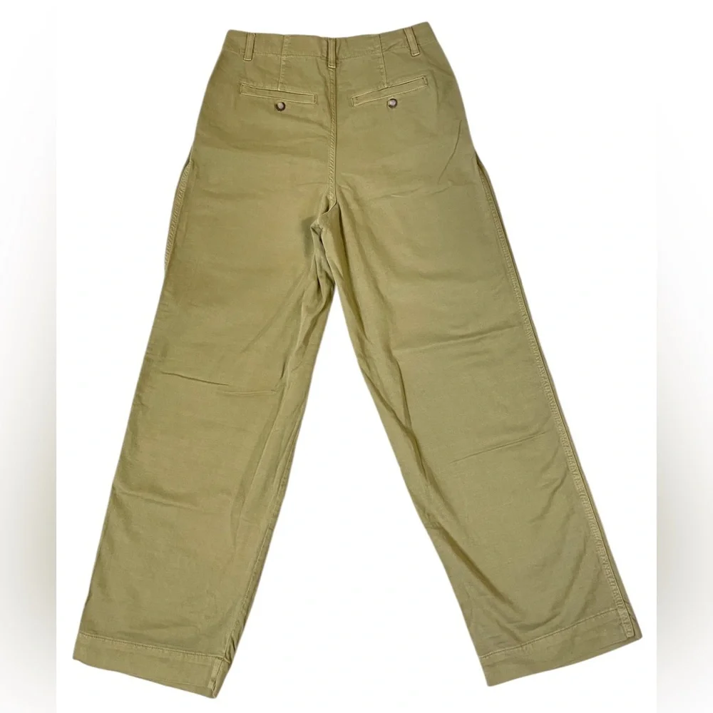 Free People green Ultra High Rise Pleated Trousers pants